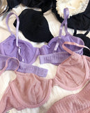 Sexy Ultra-Thin Breathable French Push-Up Bra Set