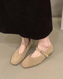 Stylish Low-Cut Lace-Up Round-Toe Flat Shoes