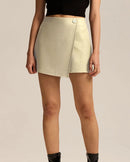 Asymmetric A-Line Mini Skort