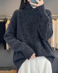 Thick Merino Wool Turtleneck Sweater