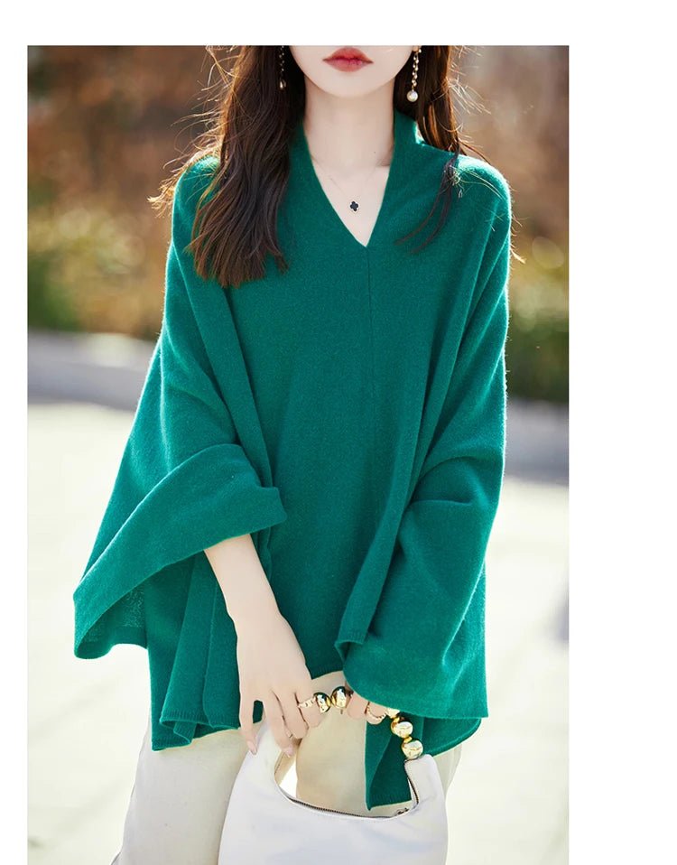Solid Color Oversized Wool Pashmina Shawl