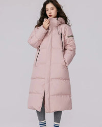 Longline Hooded Duck Down Coat