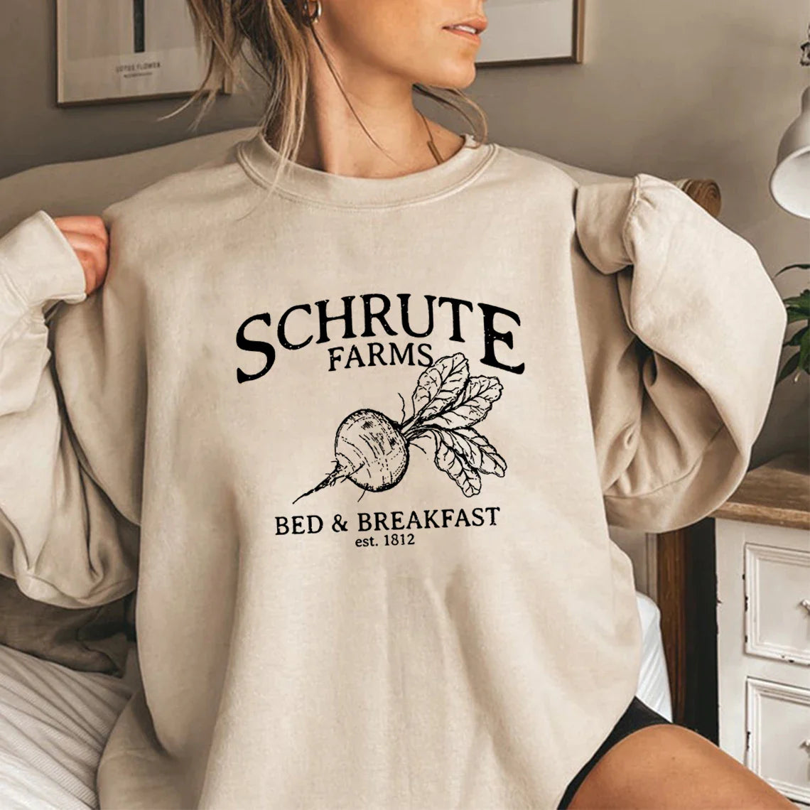 Schrute Farms Long Sleeve Pullover Sweatshirt