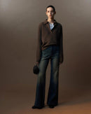 Refined Cashmere Polo Sweater