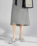 Silver Princess-Style Ballet Flats