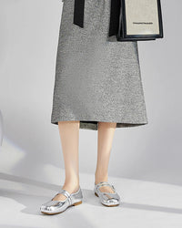 Silver Princess-Style Ballet Flats