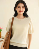 Everyday Cotton O-Neck Knit Tee