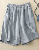 Linen High-Waisted Baggy Shorts