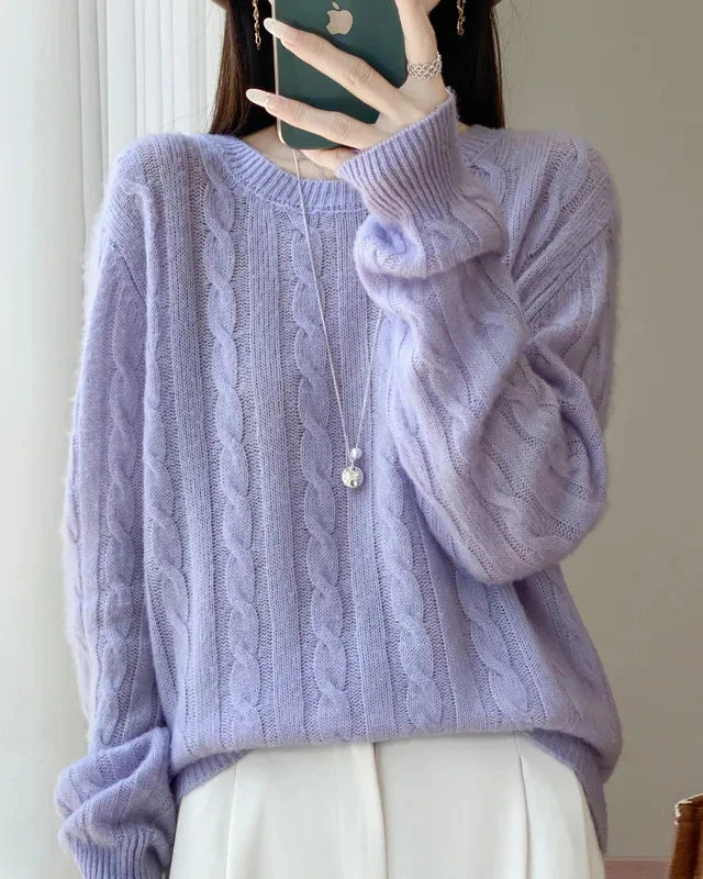 Women Soft Wool Turtleneck Sweater