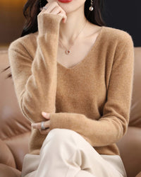 Merino Wool V-Neck Sweater