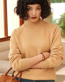 Stylish Cashmere Turtleneck Thick Knitted Sweater
