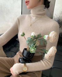 Cashmere Turtleneck Slim-Fit Pullover Sweater