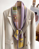 Women's Printed Silk Scarf & Shawl