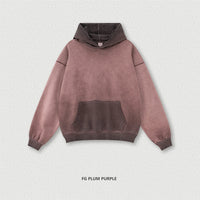 Oversized Retro Washed Cotton Hoodies