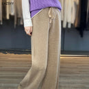 Wide-Leg Wool Pants