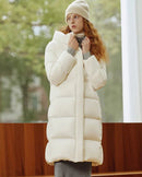 Women's Long Hooded Down Jacket