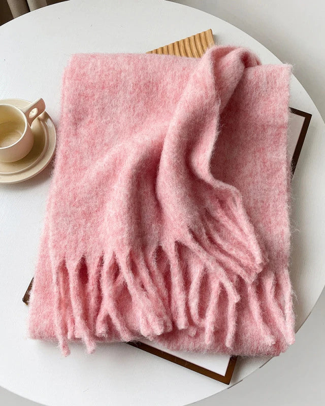 Longline Knitted Shawl Scarf