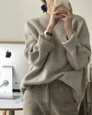 Thick Cashmere Crewneck Sweater