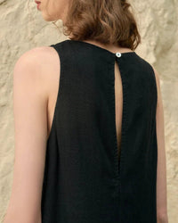Casual Loose Sleeveless Round Neck A-Line Dress