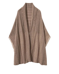 Wool Cashmere Tassel Wrap Scarf