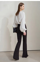 V-Neck Lyocell Loose Casual Blouse