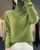 Mink Cashmere Turtleneck Sweater