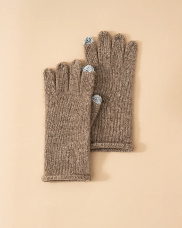Cashmere Simple Knit Thermal Gloves
