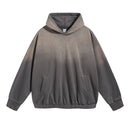 Solid Washed Distressed Ripped Hoodies