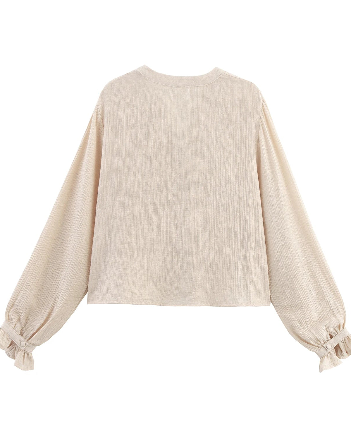 Stylish Short Hollow-Out Embroidered Shirt