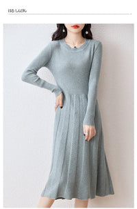Merino Wool Knitted Sweater Dress