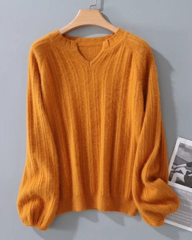 Mink Cashmere Knitted Pullover