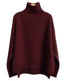 Thick Cashmere Mock Neck Sweater