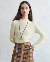 Half-Collar Wool Superfine Seamless Sweater