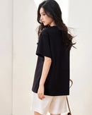 Relaxed-Fit Crew Neck Casual Tee