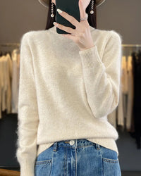 Mink Cashmere Turtleneck Sweater
