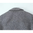 Vintage Gray Cropped Short Coat