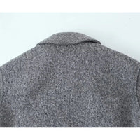 Vintage Gray Cropped Short Coat