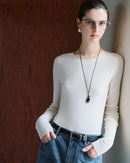 Wool Superfine Seamless Crew Neck Sweater