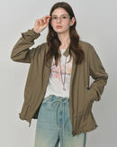Cotton Modal Zip Collar Jacket
