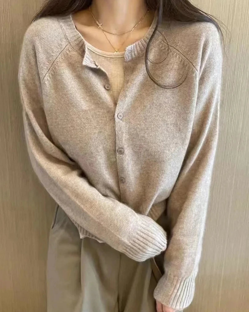 Women’s Cashmere Button Front Cardigan