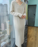 Mink Cashmere Relaxed Hooded Longline Dress