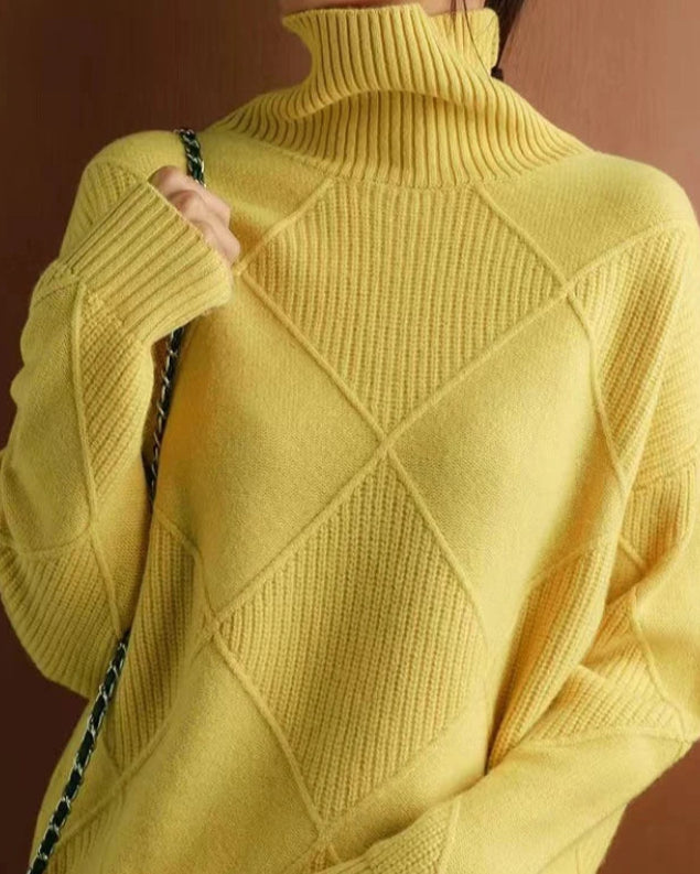 Relaxed Crewneck Knit Pullover Sweater