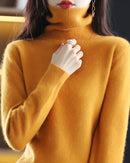 Plush Mink Cashmere Turtleneck Sweater