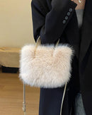 Soft Faux Fur Bucket Tote