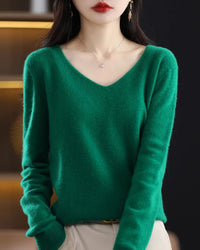 Merino Wool V-Neck Sweater