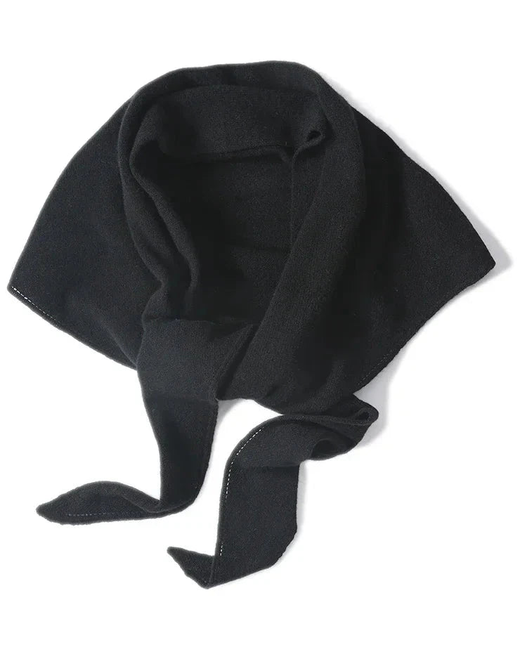 Oversized Wool Triangle Wrap Shawl