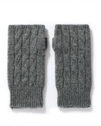 Wool Fingerless Thumb Hole Mittens