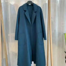 Belted A-Line Wool-Blend Coat