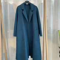 Belted A-Line Wool-Blend Coat