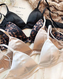 Sexy Silky Triangle Cup Wire-Free Bra Set